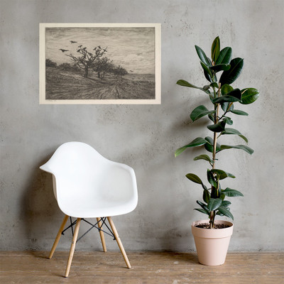 Tree Filled with Crows - Charles-François Daubigny - 1867 - Paper Poster Museum quality 7799392