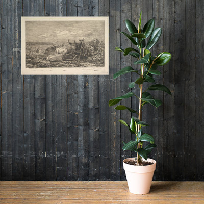 The Harvest (Souvenir of the Morvan) - Charles-François Daubigny - 1865 - Photo Paper Poster Museum quality 7799426