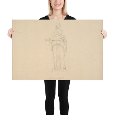 Veiled Ceres - Vincenzo Camuccini - 1771–1844 - Paper Poster Museum quality 7796801