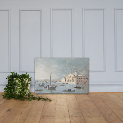 View of the Isola di San Giorgio Maggiore - Giacomo Guardi - 1764–1835 - Canvas Museum quality 7795668