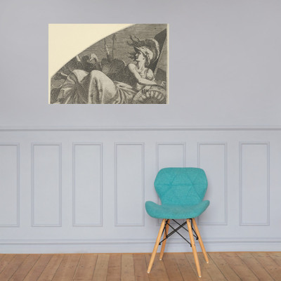 Bellona Seated on her Trophies - Léon Davent - ca. 1540–45 - Photo Paper Poster Museum quality 7798842