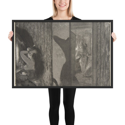 Actresses in Their Dressing Rooms - Edgar Degas - 1879–80 - Matte Paper Framed Poster Museum quality 7797997