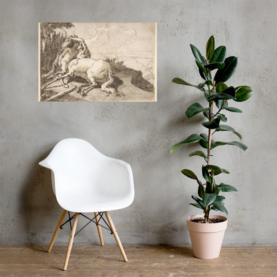 Centaur Embracing a Satyress - Giovanni Domenico Tiepolo - 1727–1804 - Photo Paper Poster Museum quality 7795046