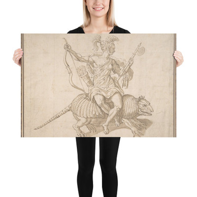 America - Anonymous, Netherlandish, 16th century - 16th century (?) - Photo Paper Poster Museum quality 7798756