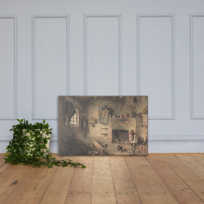 The Woodcutter's Breakfast (The Faggot Gatherer's Meal) - William Henry Hunt - ca. 1832–34 (?) - Canvas Museum quality 7795483