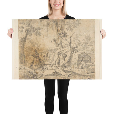 Mercury and Argus - Simone Cantarini - ca. 1630–48 - Photo Paper Poster Museum quality 7795279