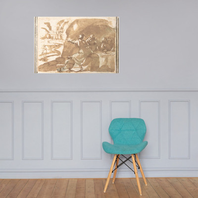 Lot and His Daughters - Francesco Allegrini - 1624–63 - Paper Poster Museum quality 7797431