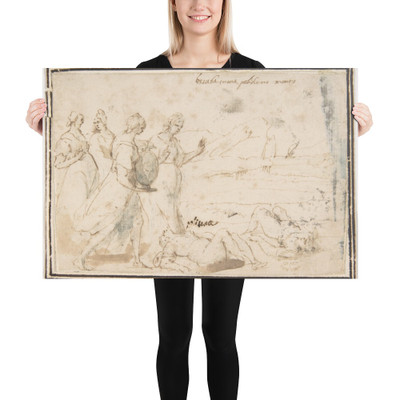 The Death of Polyxena - Francesco Allegrini - 1624–63 - Photo Paper Poster Museum quality 7797412