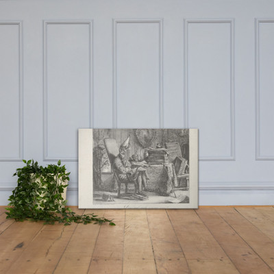 A Literary Fellow Meditating - Anonymous - 1821 - Canvas Museum quality 7798957