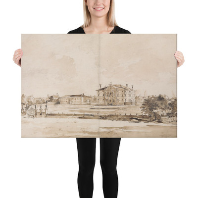 The Villa Loredan, near Treviso - Francesco Guardi - ca. 1778 - Canvas Museum quality 7795765