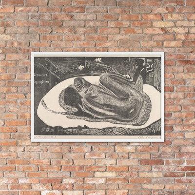 Spirit of the Dead Watching (Manao Tupapau), from Fragrance (Noa Noa) - Paul Gauguin - 1893–94 - Matte Paper Framed Poster Museum quality 7797870