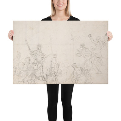 The Triumph of David - Francesco Solimena - 1657–1747 - Canvas Museum quality 7795354