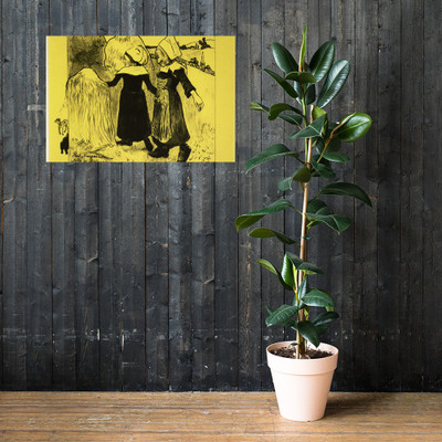 The Joys of Brittany, from the Volpini Suite: Dessins lithographiques - Paul Gauguin - 1889 - Paper Poster Museum quality 7797908