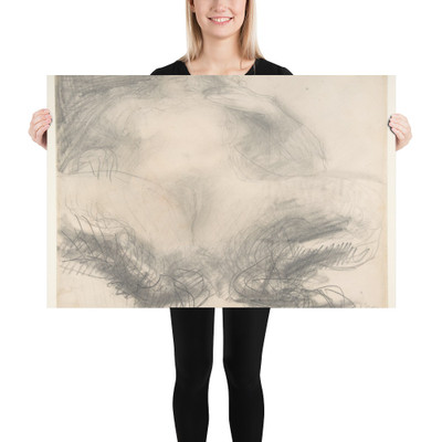 Study of a nude female figure (Satyress) - Auguste Rodin - 1905–8 - Paper Poster Museum quality 7798549