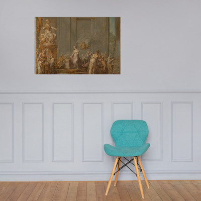 Dido's Sacrifice to Juno - Jean Bernard Restout - ca. 1772–74 - Photo Paper Poster Museum quality 7798643