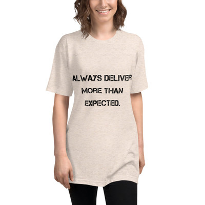 Always deliver more than expected. - Unisex Short Sleeve Track Shirt Motivational quotes 7800865