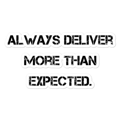 Always deliver more than expected. - Stickers Motivational quotes 7801718