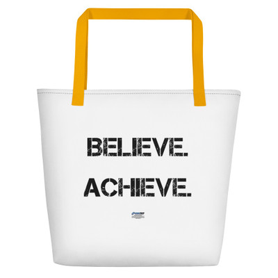 Believe. Achieve. Succeed. - Beach Bag Motivational quotes 7801359