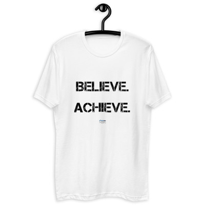 Believe. Achieve. Succeed. - Fitted Long Sleeve Crew Motivational quotes 7800710