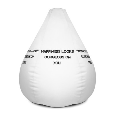 Happiness looks gorgeous on you. - Bean Bag Cover Motivational quotes 7801705