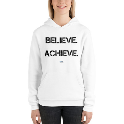 Believe. Achieve. Succeed. - Unisex Fleece Pullover Hoodie Motivational quotes 7801442