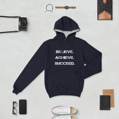 Believe. Achieve. Succeed. - Cotton Max Hoodie Motivational quotes 7801561