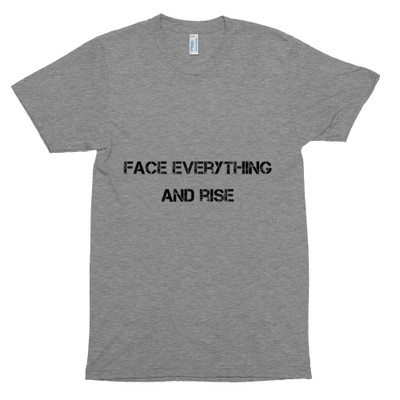 Face everything and rise - Unisex Short Sleeve Track Shirt Motivational quotes 7800798