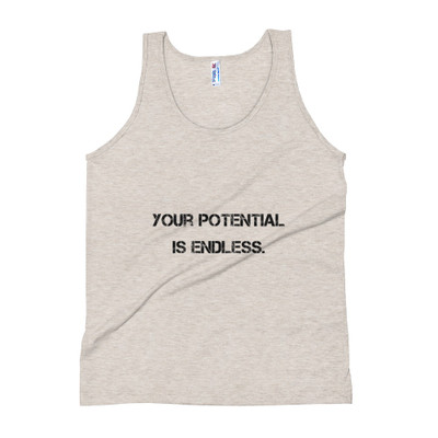 Your potential is endless. - Unisex Soft Tri-Blend Tank Motivational quotes 7800855
