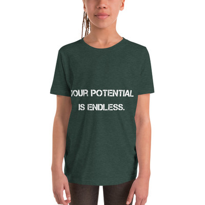 Your potential is endless. - Youth Short Sleeve Tee Motivational quotes 7801525