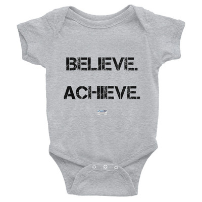 Believe. Achieve. Succeed. - Infant Baby Rib Bodysuit Motivational quotes 7801237