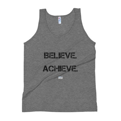 Believe. Achieve. Succeed. - Unisex Soft Tri-Blend Tank Motivational quotes 7800858