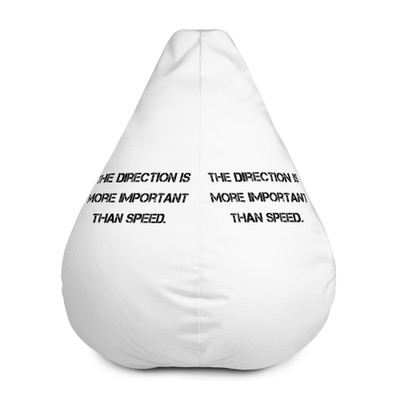 The direction is more important than speed. - Bean Bag Cover Motivational quotes 7812552