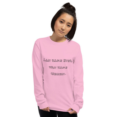 Last name Ever, first name Greatest. - Ultra Cotton Long Sleeve T-Shirt Funny quotes 7816555