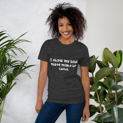 I think my soul mate might be carbs. - Unisex Short Sleeve Jersey T-Shirt Funny quotes 7819417