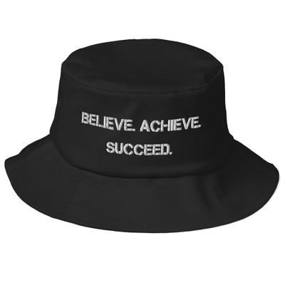 Believe. Achieve. Succeed. - Bucket Hat Motivational quotes 7820295 Believe. Achieve. Succeed. - Bucket Hat Motivational quotes 7820295