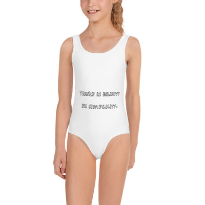There is beauty in simplicity. - Kids Swimsuit Funny quotes 7817015