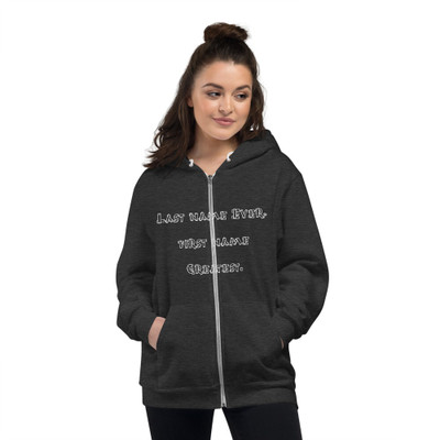 Last name Ever, first name Greatest. - Unisex Flex Fleece Zip Hoodie Funny quotes 7816620