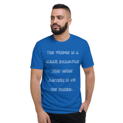 The fridge is a clear example that what matters is on the inside. - Lightweight Fashion Short Sleeve T-Shirt Funny quotes 7818969