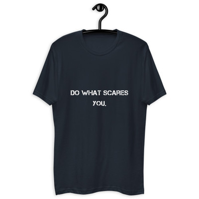 Do what scares you. - Fitted Long Sleeve Crew Motivational quotes 7821979