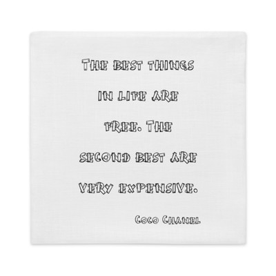 coco chanel pillow case