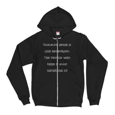Common sense is like deodorant. The people who need it most never use it! - Unisex Flex Fleece Zip Hoodie Funny quotes 7824369