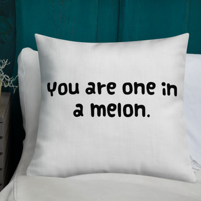 You are one in a melon. - Premium Pillow Funny quotes 7827695