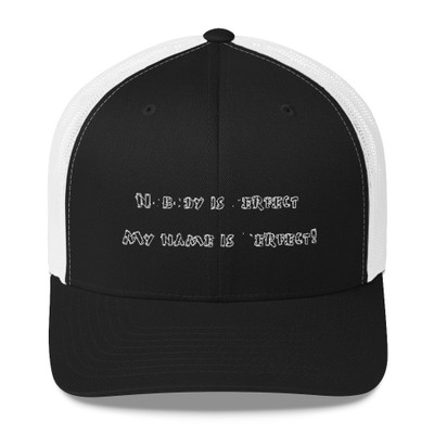 Nobody is perfect. My name is Perfect! - Retro Trucker Cap Funny quotes 7835080