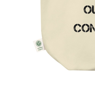 All progress takes place outside the comfort zone. - Organic Cotton Tote Bag Motivational quotes 7840691