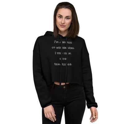 I'm a big fan of whiteboards. I find them quite remarkable. - Women's Fleece Crop Hoodie Funny quotes 7835739