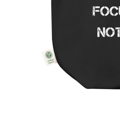 The key to success is to focus on goals, not obstacles. - Organic Cotton Tote Bag Motivational quotes 7840879