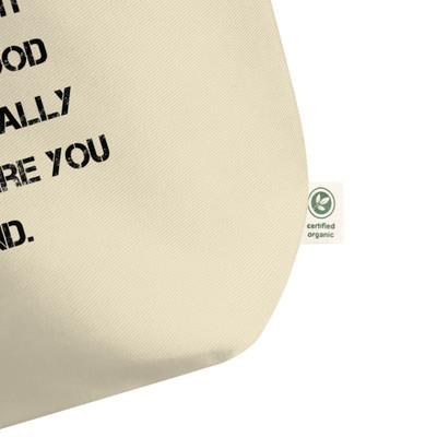 Sometimes it takes a good fall to really know where you stand. - Organic Cotton Large Tote Motivational quotes 7847826