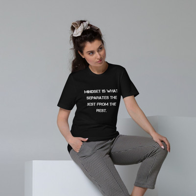 Mindset is what separates the best from the rest. - Unisex Organic Cotton T-Shirt Motivational quotes 7848646