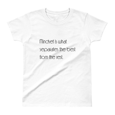 Mindset is what separates the best from the rest. - Ladies' Ultra Cotton T-Shirt Motivational quotes 7853840