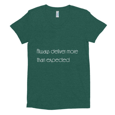Always deliver more than expected. - Women's Tri-Blend T-Shirt Motivational quotes 7853689